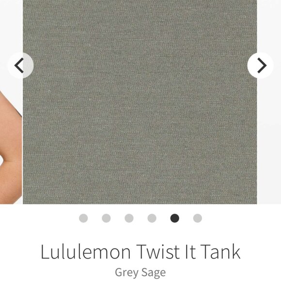 Lululemon Twist It Tank-Sage Grey - Picture 9 of 9